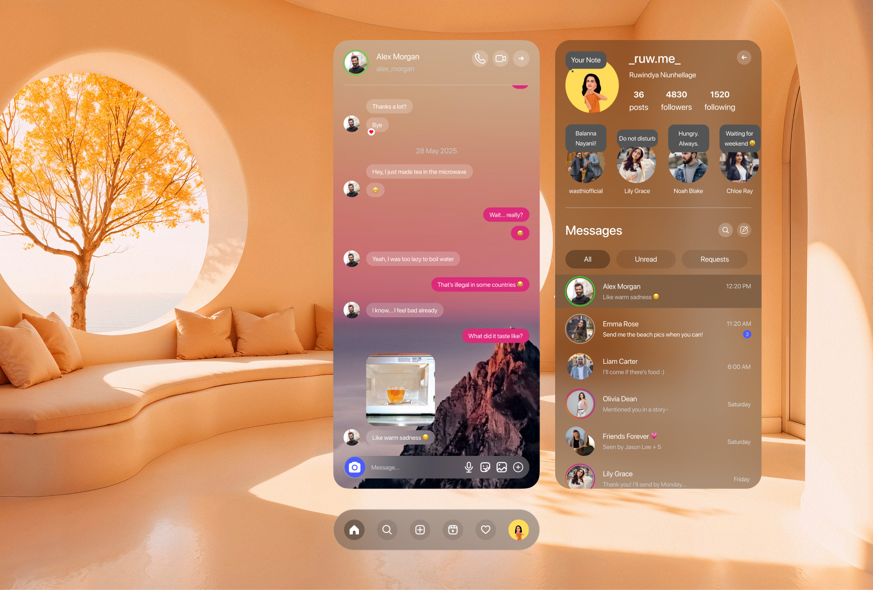 Chat screen