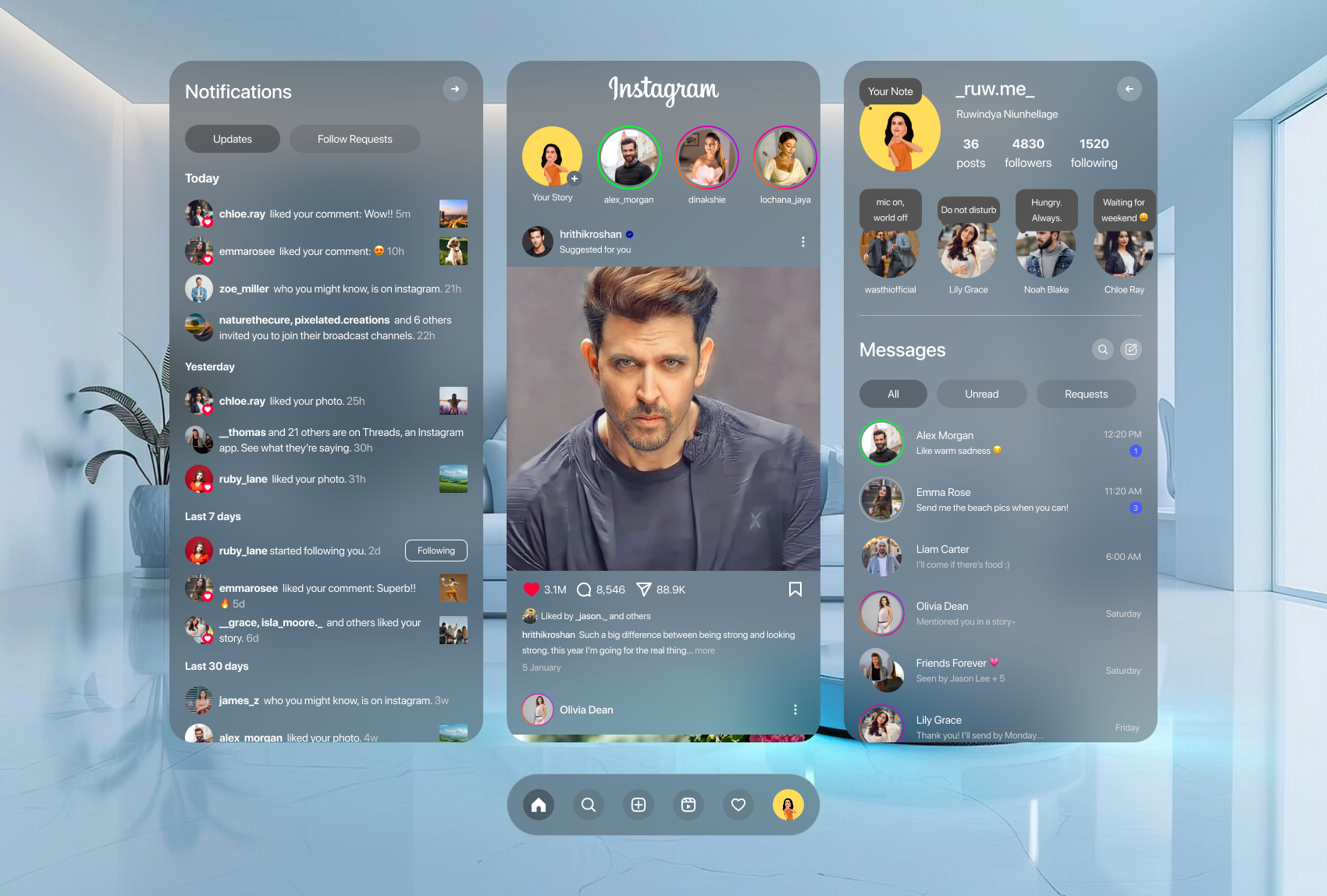 Spatial Notifications and Home Feed